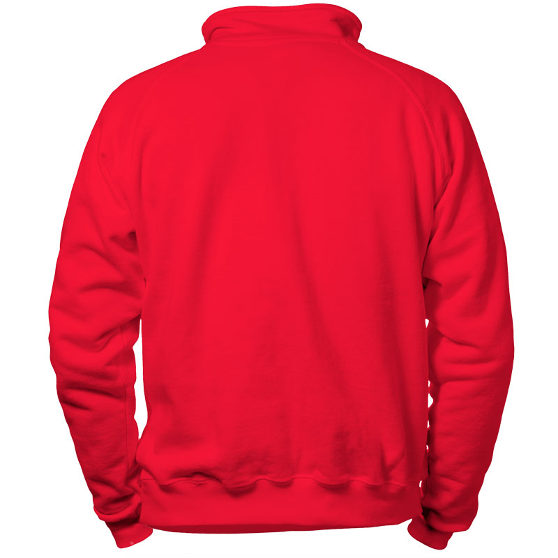 Sudadera  Media Cremallera Unisex Trasero